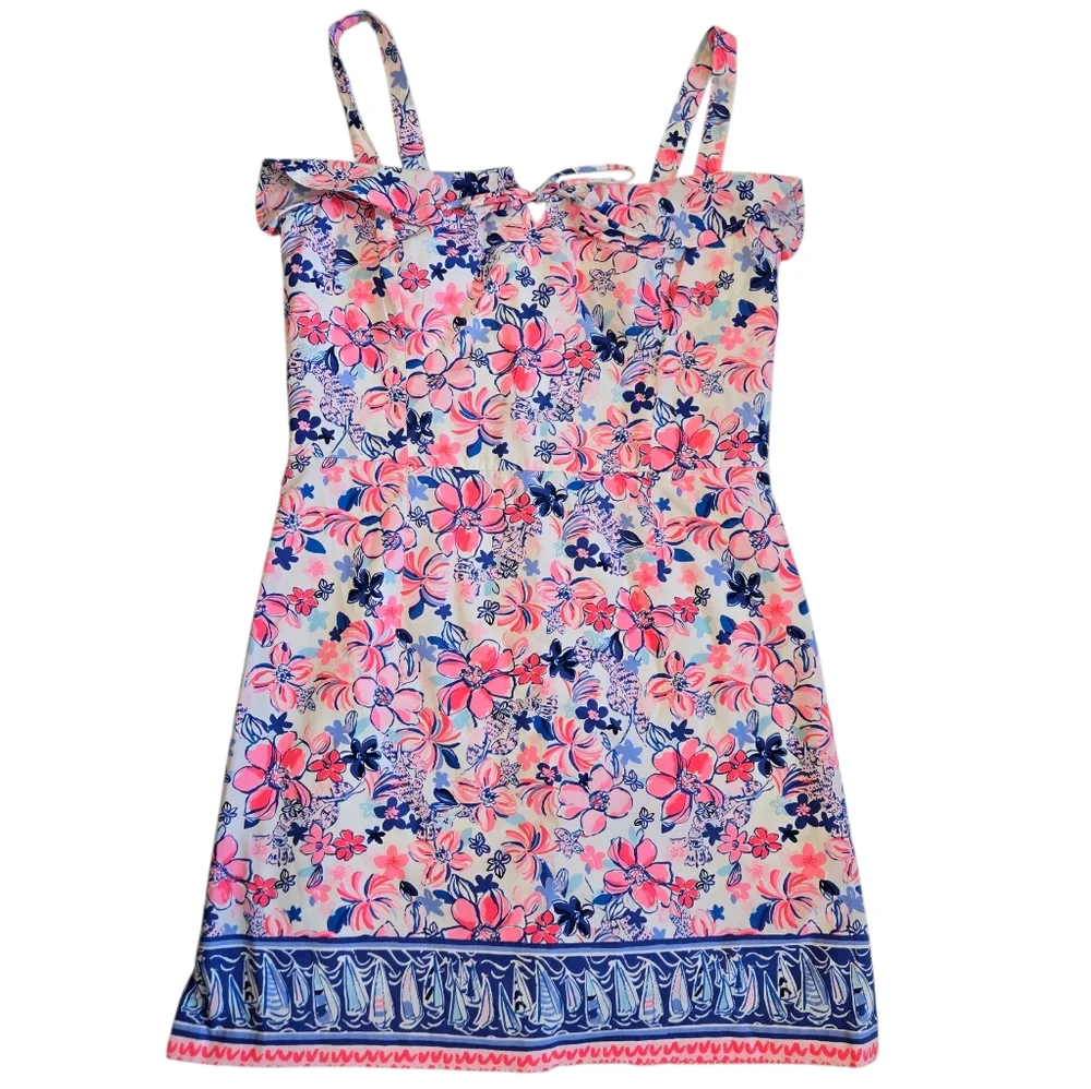 Lilly Pulitzer Neola Engineered Romper Party Like A Lobstar - Picture 3 of 7